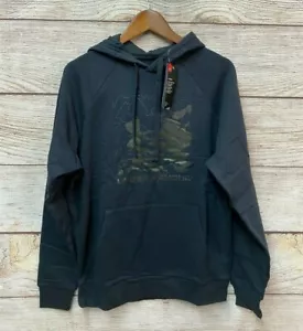 Under Armour Hoodie Mens Medium ColdGear Rival Fleece Box Logo Sweatshirt New - Picture 1 of 4