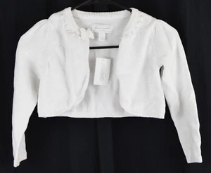 Gymboree Girls Long Sleeve Cardigan Sweaters White SIze 6 - Picture 1 of 3