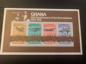 Ghana Stamps SC# 654 Powered Flight 75th Anniversary  SS MNH 1977 - Picture 1 of 1