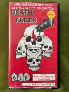 Vintage 80s Death Faces VHS (1988) GOOD OOP ‘80s Horror Movie Death Faces IV - Imagen 1 de 3