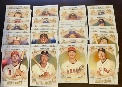 2021 Allen & Ginter Chrome Base Set - You Pick - Complete your Set - RC Rookies - Image 1 of 2