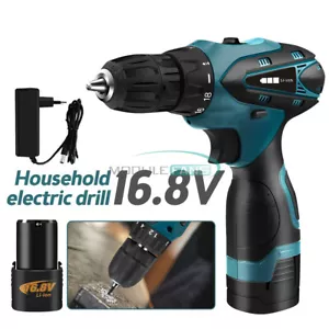 Handheld Electric Cordless Screwdrivers Wireless Impact Drill Battery Charging - Picture 1 of 18