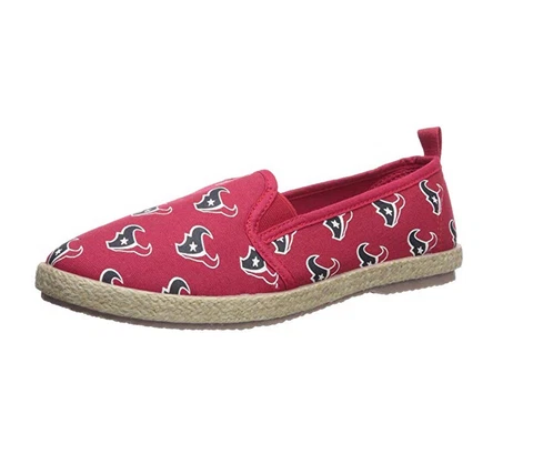 FOCO NFL Women's Houston Texans Espadrille Canvas Shoe Cover