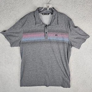 Travis Mathew Poloshirt Herren Größe XL grau gestreift - Bild 1 von 9