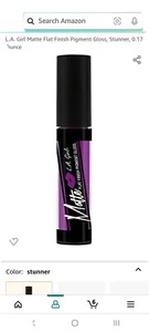 L.A Girl Matte Lipgloss/Flat Finish Pigment Gloss GLG845 Stunner (VERSIEGELT) - Bild 1 von 2