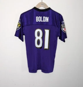 Reebok Purple NFL Baltimore Ravens Anquan Boldin #81 Jersey Youth Sz L Large - Picture 1 of 9