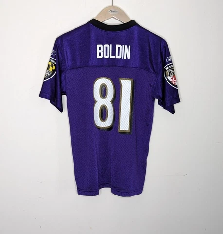 Reebok Purple NFL Baltimore Ravens Anquan Boldin #81 Jersey Youth Sz L Large Cover