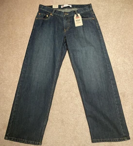 NWT LEVIS Boys 550 Relaxed Fit Adjustable Blue Jeans Sz 9 Husky 29x25 - Picture 1 of 7