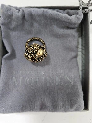 Alexander McQueen large Scull Flower ring, 2010, rare - Image 1 of 4
