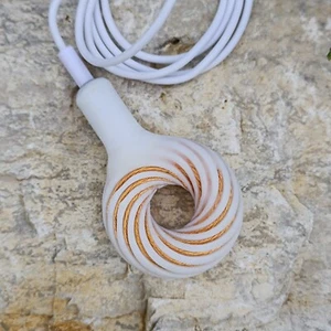 12 Turns White Spirals Toroidal Vortex Wave Generator Torsion Fields Generator - Picture 1 of 17