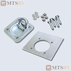 Brophy RR5K 5,000 lb. Zinc Tie-Down w/Hardware - SINGLE - Recessed Rope D-Ring - Imagen 1 de 1