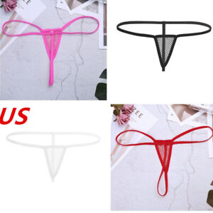 USWomen Fishnet Mini Bikini Tanga T-Back Panties Micro G-string Thongs Underwear