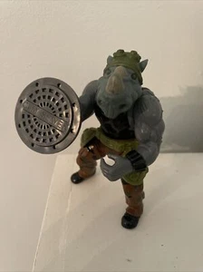 Vintage TMNT Rocksteady Teenage Mutant Ninja Turtles w accessories 1988 VGC - Picture 1 of 5