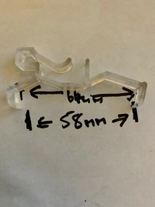 Confezione 3 clip per mantoraggio veneziano - Adatto per pelliccia larga 65 mm - Foto 1 di 2
