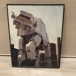 Vintage Star Wars Display Theme Park Photos Color 8x10 80s 90s Rare Framed - Picture 1 of 5
