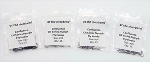 Confluence CN Barbless Nymph Fly Hooks in Sizes #12 - #16 - Picture 1 of 6