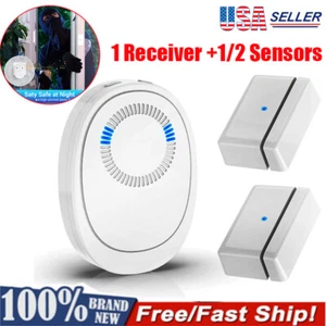 Magnetic Sensor Wireless Window Door Open Sensor Alarm 58 Chime Home Security - Picture 1 of 15