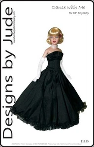 Vestido Baile Conmigo Muñeca Ropa Patrón de Costura para 10" Tiny Kitty Tonner - Imagen 1 de 5