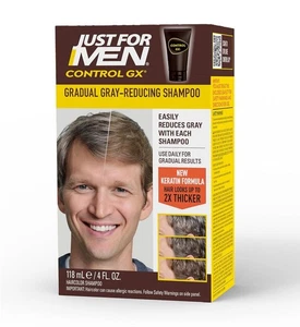 Encendedor reductor gris SHAMPOO Just for Men Control GX 4 fl oz (paquete de 1) - Imagen 1 de 7