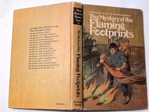 ALFRED HITCHCOCK THREE INVESTIGATORS #15 MYSTERY FLAMING FOOTPRINTS 1971 1ST HC - Picture 1 of 5