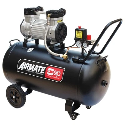 SIP Airmate Air Compressor Direct Drive Low Noise Oil-Free 230V 100L 3hp 15CFM - Image 1 of 4