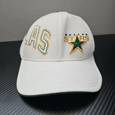 Reebok Dallas Stars White/Green/Gold L/XL Fitted NHL Hat - Image 1 of 4