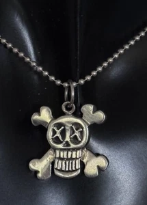 925 STERLING SILBER GOTEN BIKER PUNK SKULL ANHÄNGER/KETTE #10 - Bild 1 von 9