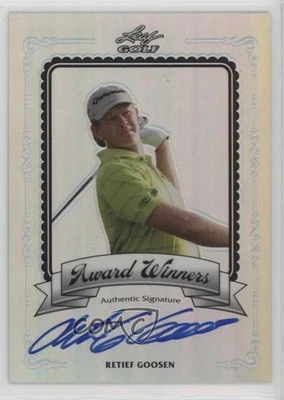 2011 Leaf Metal Award Winners Prismatic /50 Retief Goosen #AW-RG1 Auto - Image 1 of 2