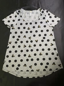 LuLaRoe Perfect T Größe Medium Damen M Disney Minnie Mouse Gold Schleife Polka Dot - Bild 1 von 7