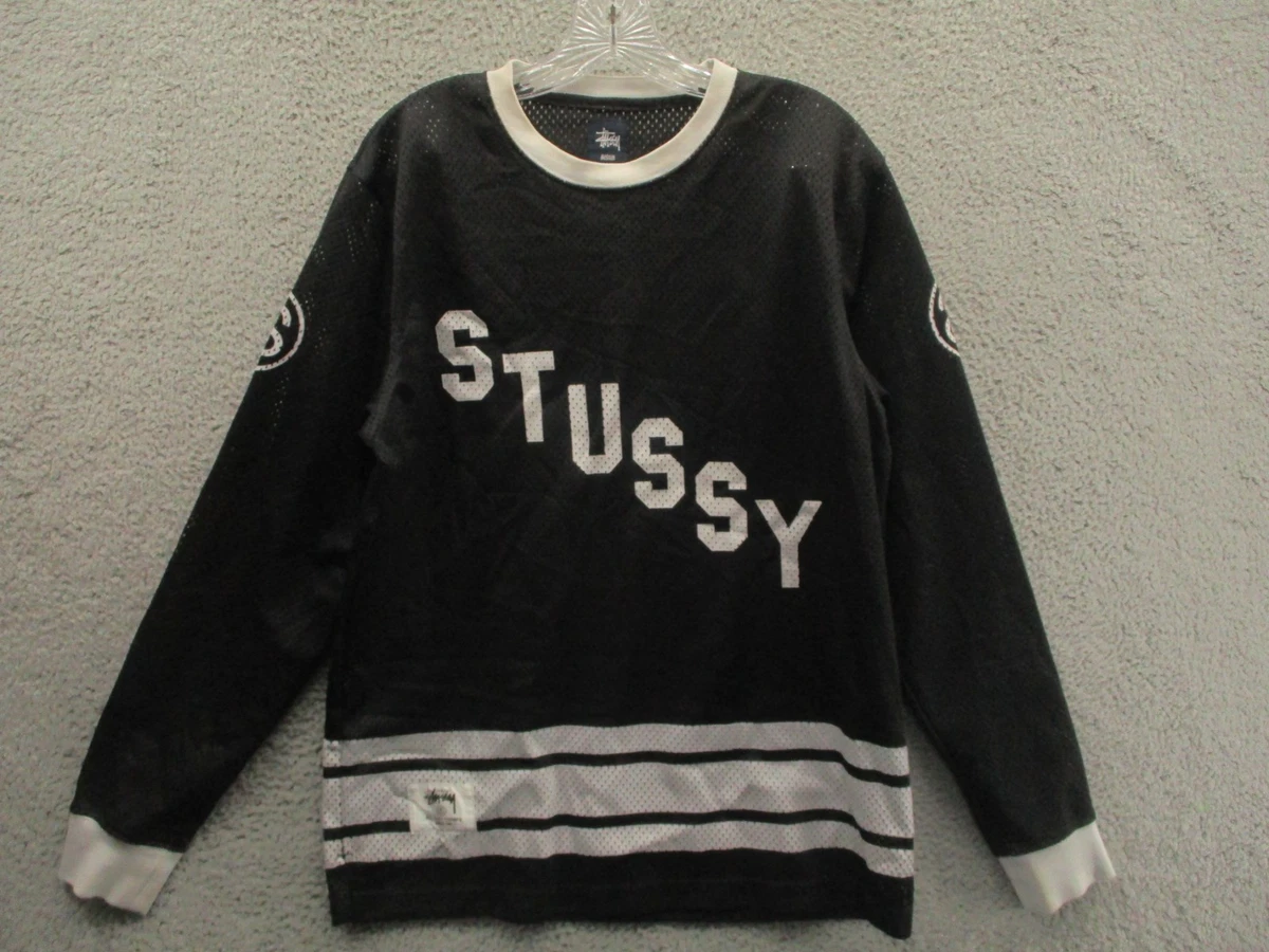 トップス STUSSY 24SS Mesh Jersey Crew Stussy Mesh Jersey Crew Black Men's - SS24 - US