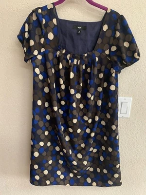 Vestido Mossimo Forrado Azul/Caqui Talla S Foto 1 de 4