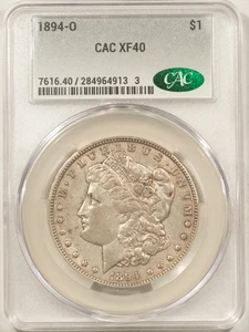 1894-O $1 MORGAN DOLLAR - CACG XF-40, SUPER ORIGINAL & NICE! CAC APPROVED! - Picture 1 of 3
