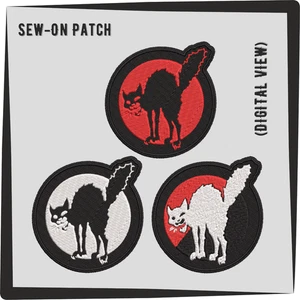 Sabot cat patch embroidered logo symbol Class War The Black Cat Sabo Wild Cat - Picture 1 of 4