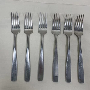 Set of 6 Supreme by Towle Bedford 18/8 Stainless Steel Dinner Fork - Picture 1 of 6