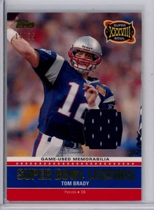 Tom Brady 2011 Topps Super Bowl Legends Jersey #SBR-XXXVIII #14/35 Patriots - Picture 1 of 2