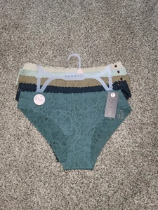 Danskin Intimates Damengröße Large 5er-Pack unsichtbare weiche Spitzenhöschen Unterwäsche - Bild 1 von 10