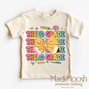 Cute Third Grade School Shirt - Back To School Shirt - Picture 1 of 8