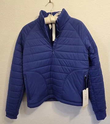 Movimiento Dinámico Lululemon Media Cremallera Talla 6 Azul Psíquico (NUEVO CON ETIQUETAS) ¡Envío Gratis! Foto 1 de 4