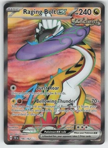 Raging Bolt ex Ultra Rare SV05: Temporal Forces 196/162 NM - Picture 1 of 2