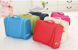 Borsa da viaggio cosmetica trucco toilette organizer da appendere custodia borsa donna - Foto 1 di 21
