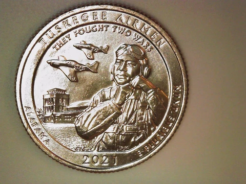 2021-S Tuskegee Airmen Quarter BU from US Mint Bag. Free Shipping! Cover