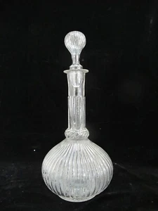 ANTIQUE 18th Century Blown Glass Liquor or Water DECANTER Hot Air Balloon Bottle - Picture 1 of 9
