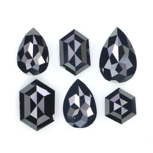 Natural Loose Mix Shape Black Color Diamond 0.98 CT 5.03 MM Rose Cut KDL2701 - Picture 1 of 8