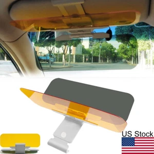 2 in 1 HD Car Sun Visor Button Clip On Anti Sunlight Glass Goggle Day Night View - Picture 1 of 10