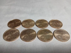 8 Susan B. Anthony Dollar Münzen, Made in 2000 - Bild 1 von 2