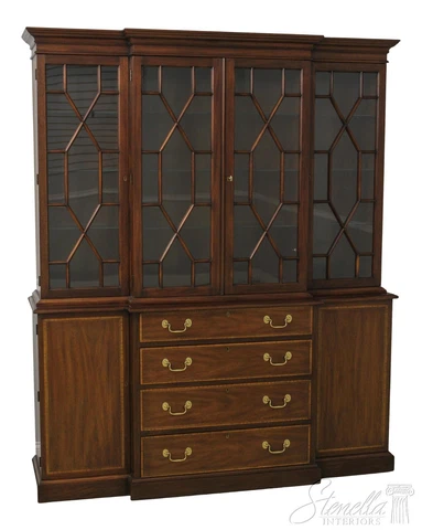 57060EC: HENKEL HARRIS Mahogany London Breakfront China Cabinet Cover