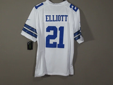 NWT Ezekiel Elliott #21 Dallas Cowboys Traded Player Jersey White Sz Medium Cover