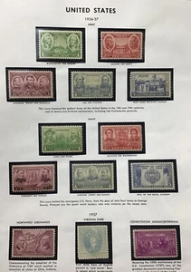 US 1936-1946 VF MNH & H Lot Complete Sets An Singles, (W50) - Picture 1 of 5
