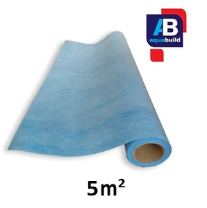 5m² AQUA BUILD Waterproof Tanking Decoupling Membrane Fleece Matting Mat - Picture 1 of 8