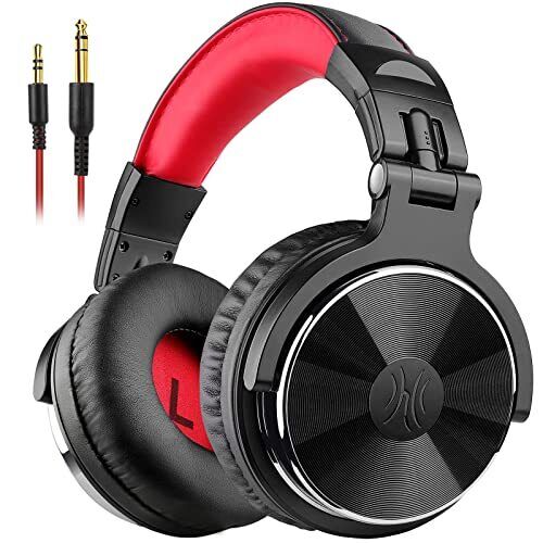 OneOdio Over Ear Headphone, Wired Bass Headsets with 50mm Driver, Foldable Li...